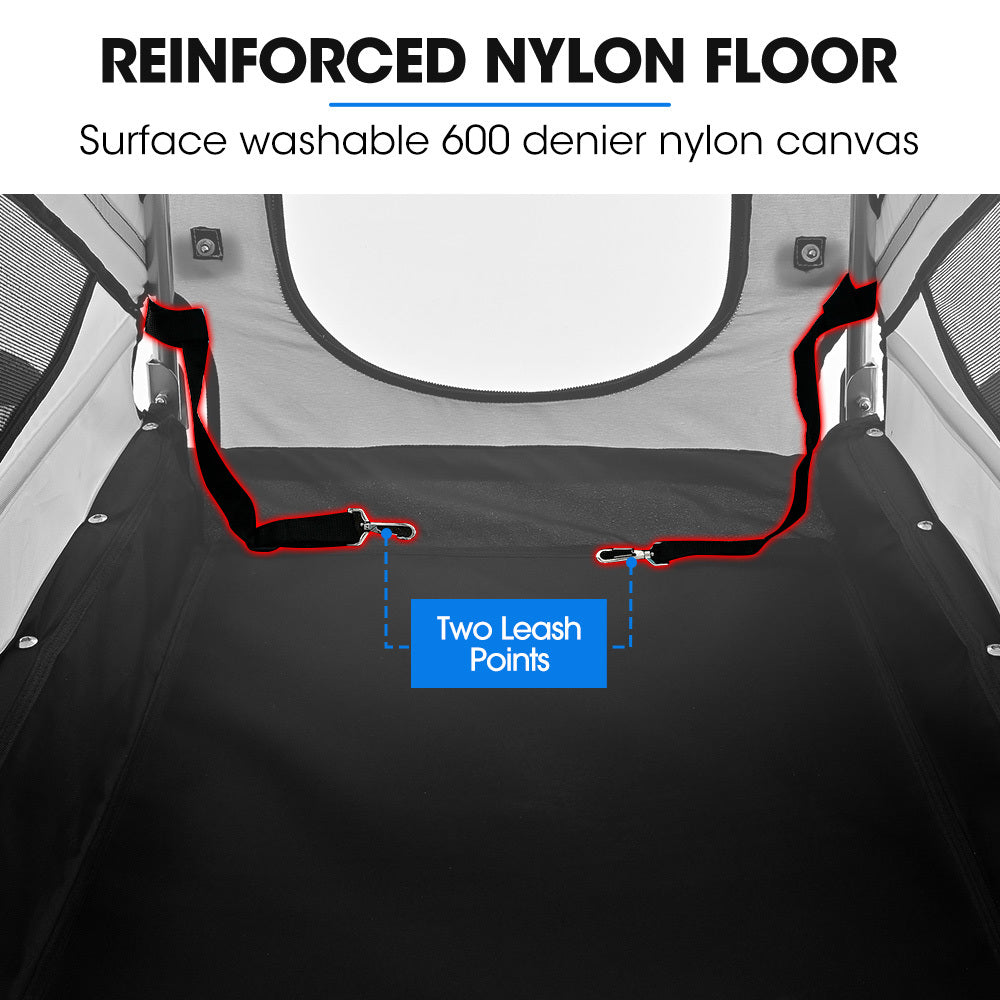 Pet & Cargo Bike Trailer, Bicycle Pet & Cargo Trailer, Cargo Carrier, Grey