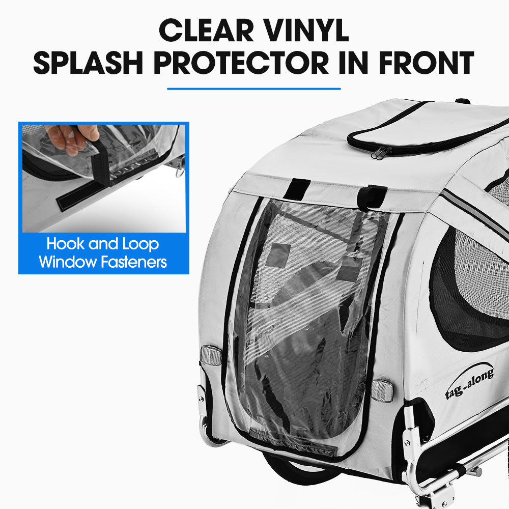 Pet & Cargo Bike Trailer, Bicycle Pet & Cargo Trailer, Cargo Carrier, Grey