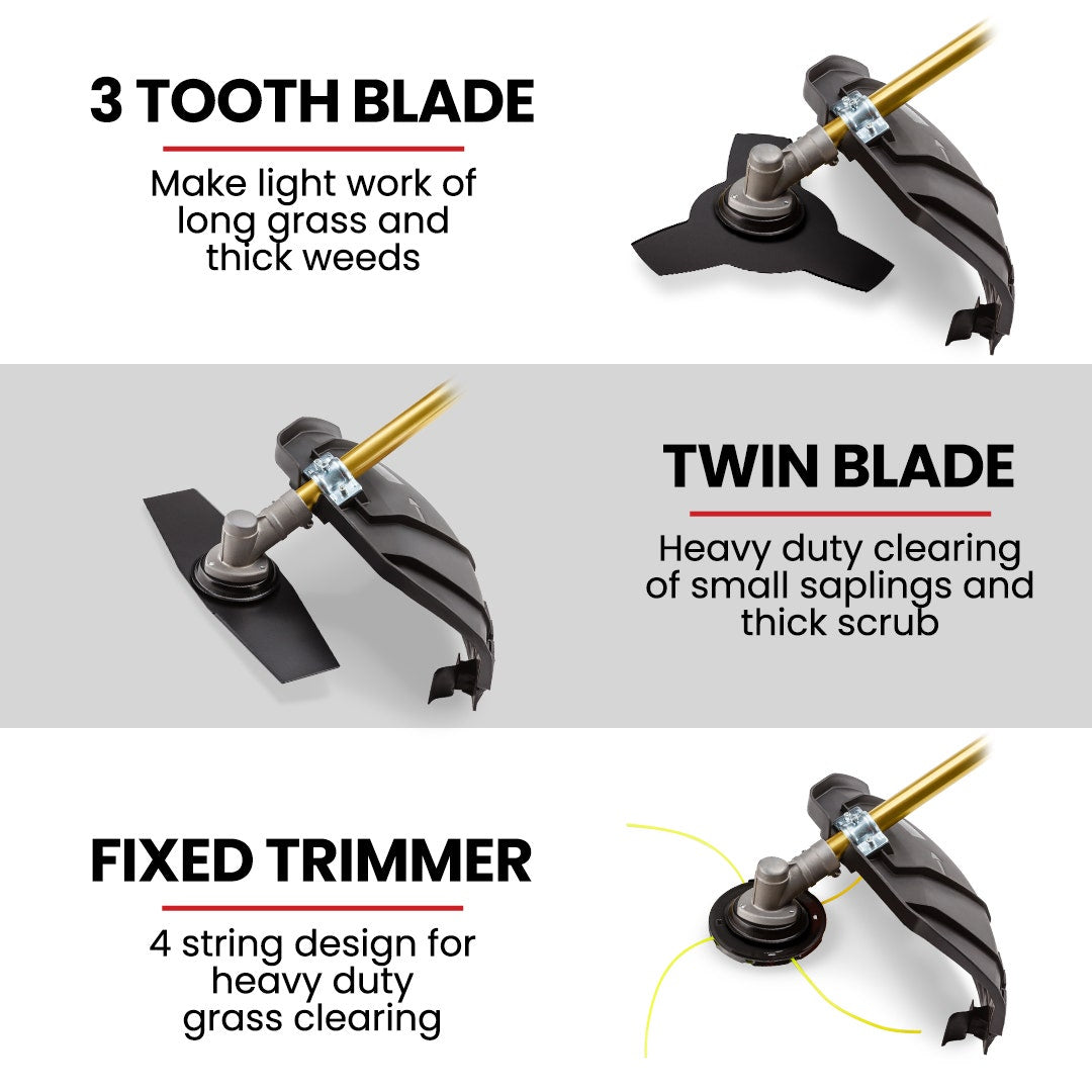 65CC Brushcutter Whipper Snipper Trimmer Brush Cutter Multi Pole Tool