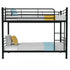 Kingston Slumber 2in1 King Single Metal Bunk Bed Frame, with Modular Design, Dark Matte Grey