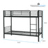 Kingston Slumber 2in1 King Single Metal Bunk Bed Frame, with Modular Design, Dark Matte Grey