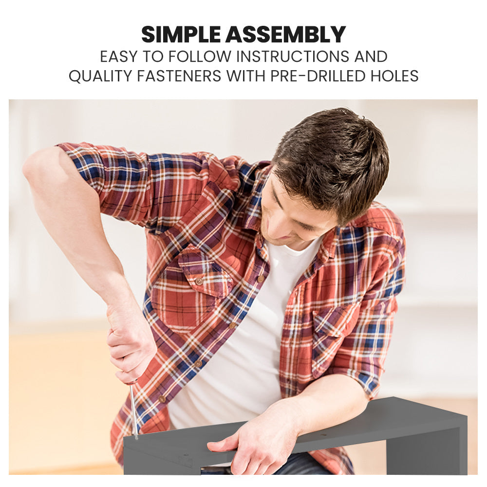 Trundle Storage Under Bunk Bed Drawers, 2 Pieces, Grey