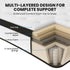 KINGSTON SLUMBER RelaxMax 31cm Queen Mattress, Medium, Euro Top, 5-Zone, Pocket Spring, Knitted Fabric
