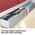 Trundle Under Bed Storage Drawers, 2 Pieces, White