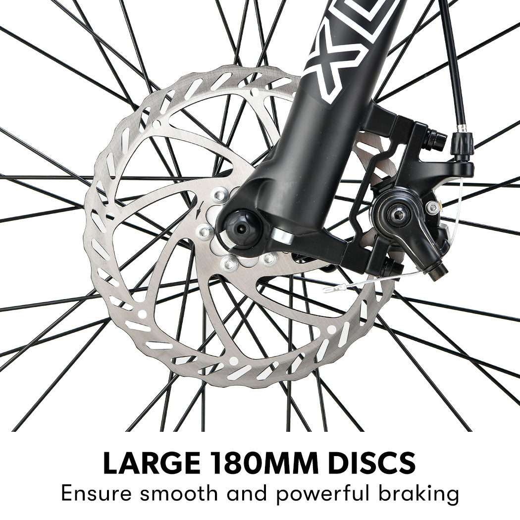 2023  MX7 Electric Bike Medium frame Mountain ebike, Black and Blue