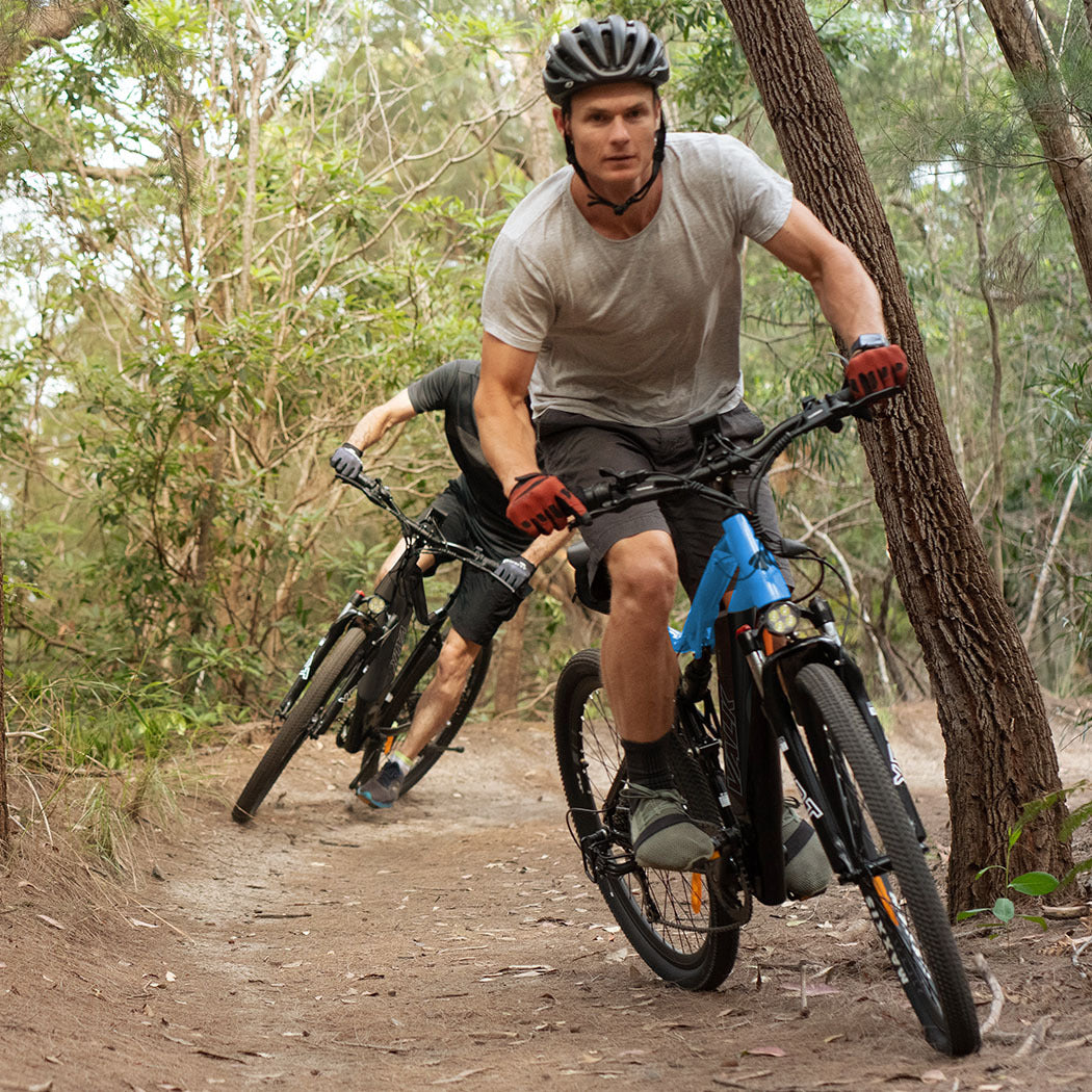 2023  MX7 Electric Bike Medium frame Mountain ebike, Black and Blue