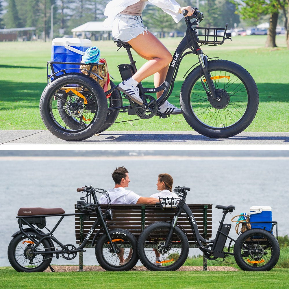 Electric Fat Tyre Tricycle, 500W, Throttle, Hydraulic Disc Brakes, Alloy Frame, Suspension, Black