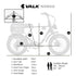 Nomad Electric Fat Tyre Bike, 500W, 45km/hr, Throttle ebike, Disc Brakes, Shimano 7 spd, 20x4" Kenda Tyres, Suspension, Black