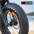 Nomad Electric Fat Tyre Bike, 500W, 45km/hr, Throttle ebike, Disc Brakes, Shimano 7 spd, 20x4" Kenda Tyres, Suspension, Black