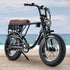 Nomad Electric Fat Tyre Bike, 500W, 45km/hr, Throttle ebike, 20x4" Kenda Tyres, Shimano 7 spd, Suspension, Black