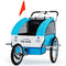 Kids Bike Trailer Child Bicycle Pram Stroller Children Jogger Blue