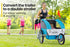 Kids Bike Trailer Child Bicycle Pram Stroller Children Jogger Blue