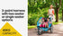 Kids Bike Trailer Child Bicycle Pram Stroller Children Jogger Blue