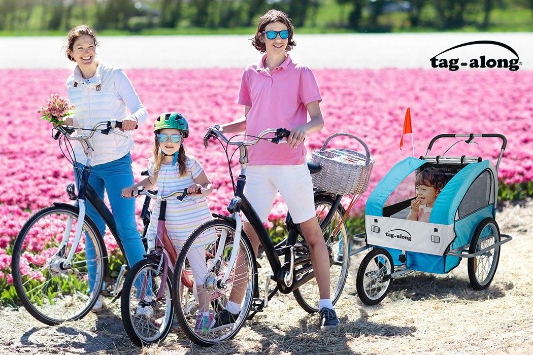 Kids Bike Trailer Child Bicycle Pram Stroller Children Jogger Blue