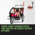 Kids Bike Trailer Child Bicycle Pram Stroller Children Wheel Jogger Red