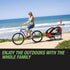 Kids Bike Trailer Child Bicycle Pram Stroller Children Wheel Jogger Red