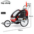 Kids Bike Trailer Child Bicycle Pram Stroller Children Wheel Jogger Red