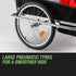 Kids Bike Trailer Child Bicycle Pram Stroller Children Wheel Jogger Red