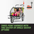 Kids Bike Trailer Bicycle Pram Stroller Children Jogger Yellow