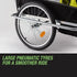 Kids Bike Trailer Bicycle Pram Stroller Children Jogger Yellow