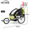 Kids Bike Trailer Bicycle Pram Stroller Children Jogger Yellow