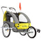 Kids Bike Trailer Bicycle Pram Stroller Children Jogger Yellow
