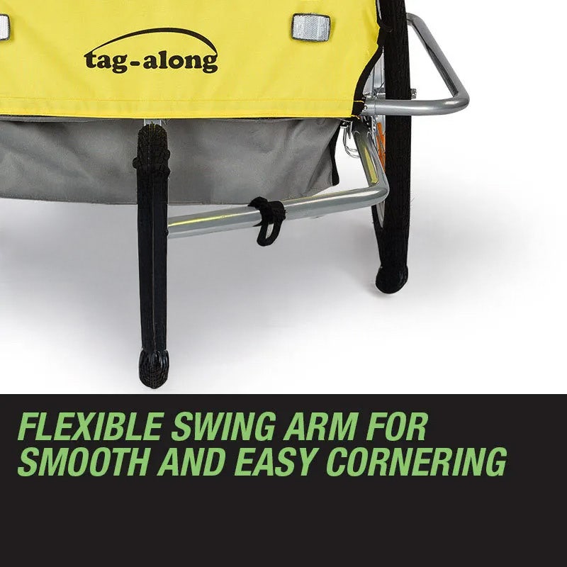 Kids Bike Trailer Bicycle Pram Stroller Children Jogger Yellow