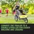 Kids Bike Trailer Bicycle Pram Stroller Children Jogger Yellow