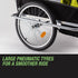 Kids Bike Trailer Bicycle Pram Stroller Children Jogger Yellow