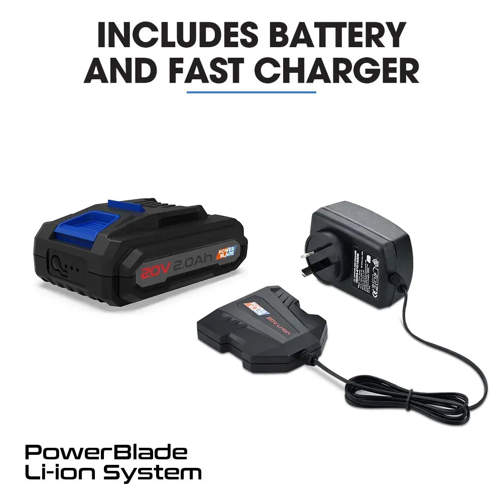 BW4 20V Cordless Electric Leaf Blower Kit, with Battery and Fast Charger
