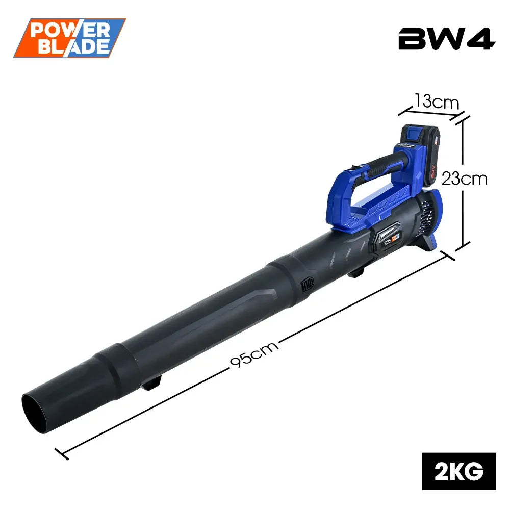 BW4 20V Cordless Electric Leaf Blower Kit, with Battery and Fast Charger