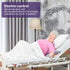 Electric 8 Function Medical Bed , w/ Mattress & Over Bed Table, Adjustable Back and Leg Lifting, Lateral Tilting, Commode Bowl, IV Pole