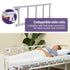 7 Function Medical Bed, w/ Mattress & Over Bed Table, Adjustable Back and Leg Lifting, Lateral Tilting, Commode Bowl, IV Pole