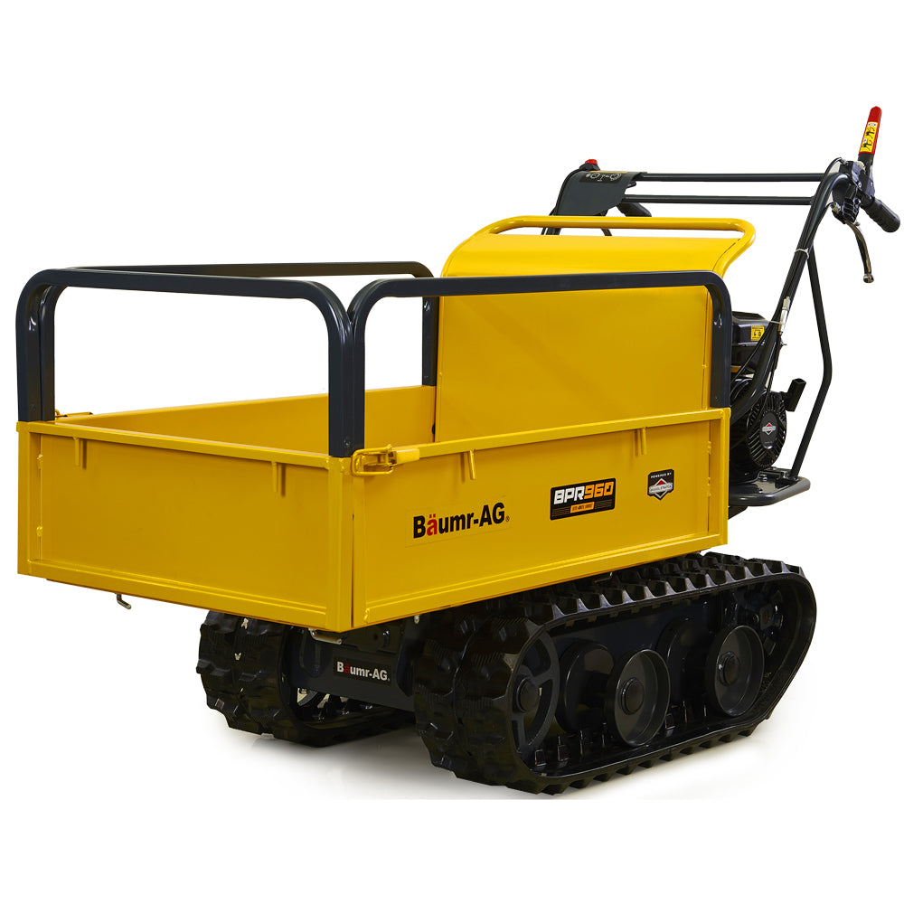 Motorised Tracked Wheelbarrow Dumper, Briggs & Stratton CR950 Petrol Engine, 300kg Capacity