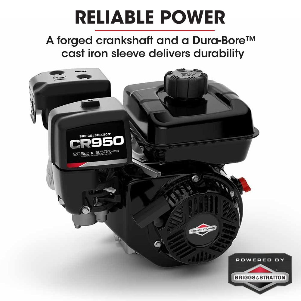 Motorised Tracked Wheelbarrow Dumper, Briggs & Stratton CR950 Petrol Engine, 300kg Capacity