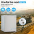 70L Portable Bar Fridge and Freezer 12V/24V for Camping, Caravans, Silver