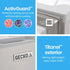 70L Portable Bar Fridge and Freezer 12V/24V for Camping, Caravans, Silver