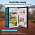 Gecko 125L Portable Upright Fridge, 12V/24V for Motorhome, Caravan, Black