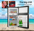 95L Portable Upright Fridge, 12V/24V for Motorhome, Caravan, Black