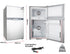 95L Portable Upright Fridge, 12V/24V for Motorhome, Caravan, Silver