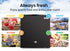 GECKO 57L Portable Camping Bar Fridge with Freezer 12V/24V, Black