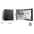 GECKO 57L Portable Camping Bar Fridge with Freezer 12V/24V, Black