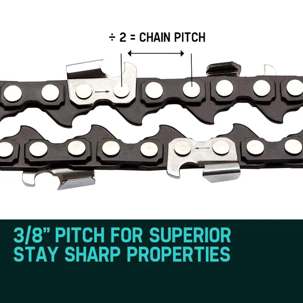 2 x 12  Chainsaw Chain 12in Bar Spare Part Replacement Suits Pole Saws