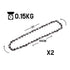 2 x 12  Chainsaw Chain 12in Bar Spare Part Replacement Suits Pole Saws