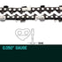 2 x 12  Chainsaw Chain 12in Bar Spare Part Replacement Suits Pole Saws