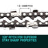 2 X 18  Chainsaw Chain 18in Bar Replacement Suits SX45 45CC Saws