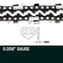 2 x 22  Chainsaw Chain Bar Replacement 0.325 0.058 86DL