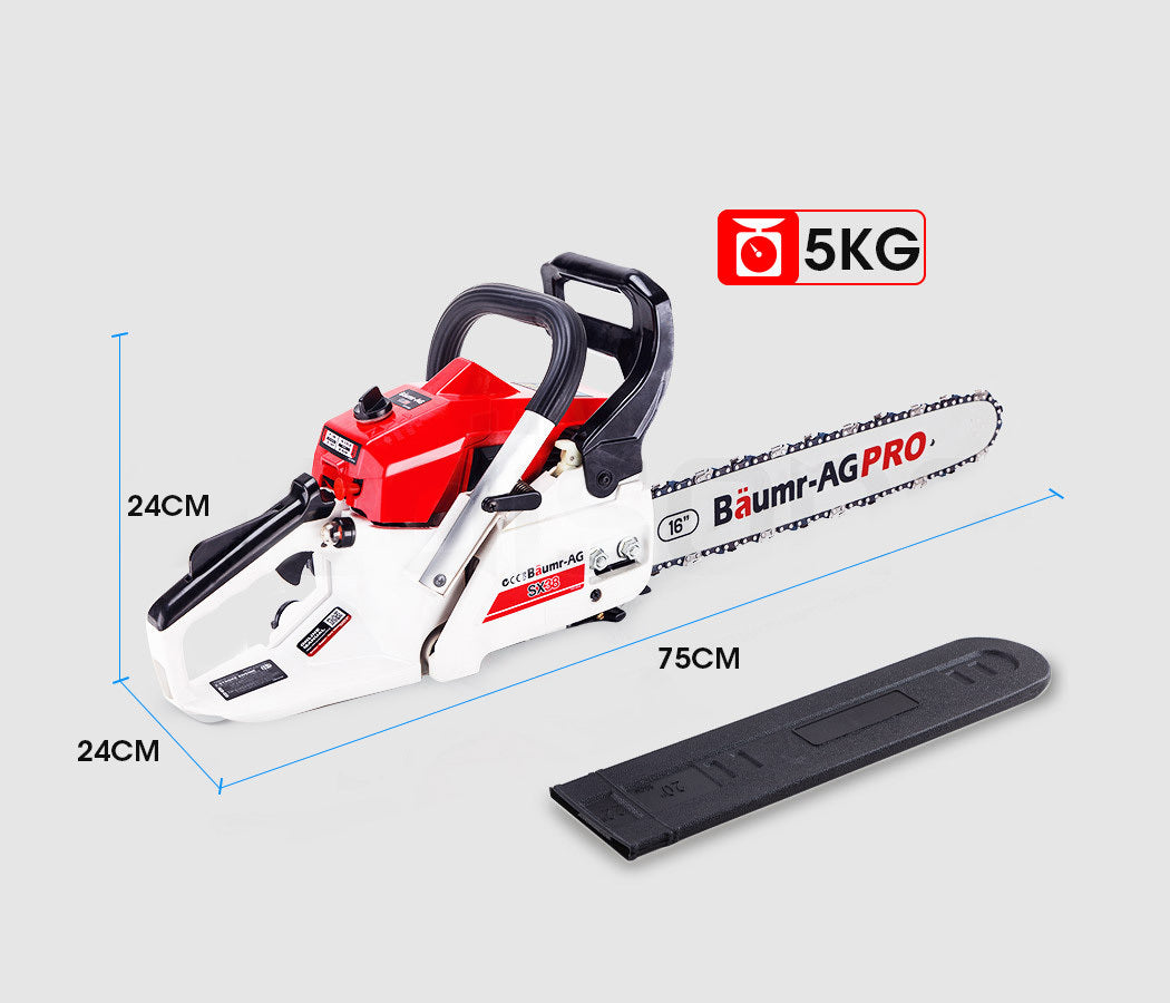 38CC Petrol Commercial Chainsaw 16 Bar E-Start 3.2 HP Chain Saw