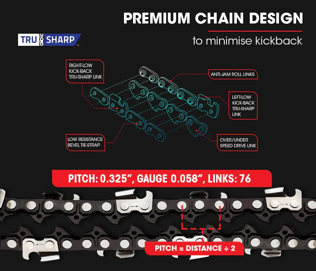 62CC Petrol Commercial Chainsaw 20 Bar E-Start Pruning Chain Saw