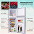 142L Upright Portable Fridge / Freezer, 12V/24V for Motorhome and Caravan, Silver